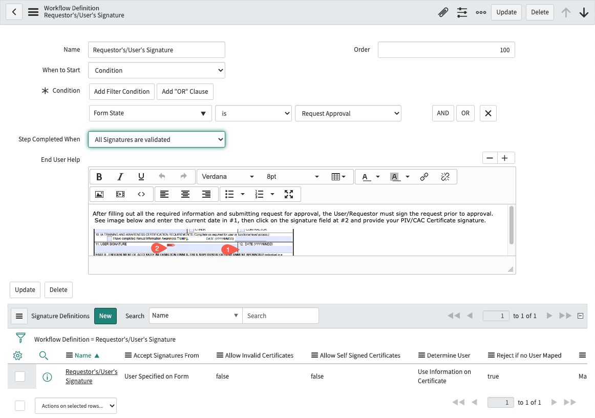 Workflow Definition Step